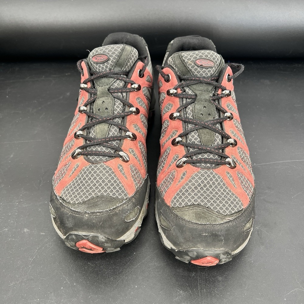 Men's Oboz bDry Traverse Hiking Shoes Red Black Size 12